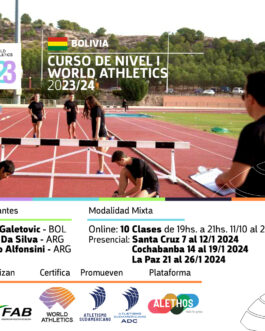 2023/4 – CURSO NIVEL I – WORLD ATHLETICS – OCT23/ENE24 – BOLIVIA