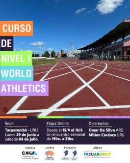 2026 – CURSO NIVEL I – WORLD ATHLETICS – TACUAREMBO – URU